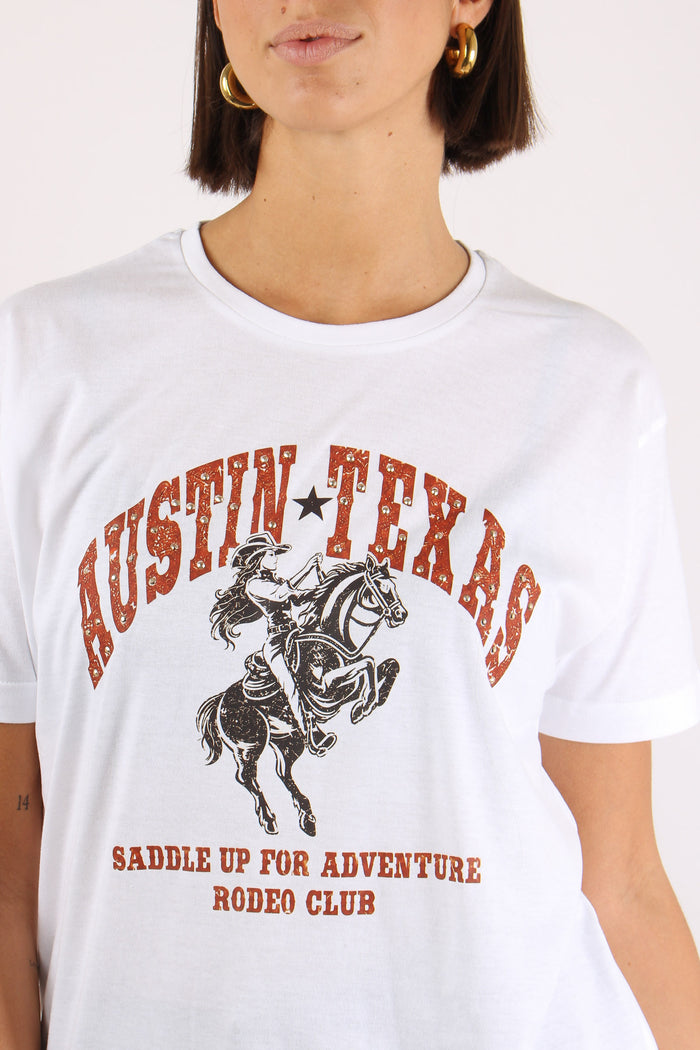 T-shirt Stampa Bianco-6