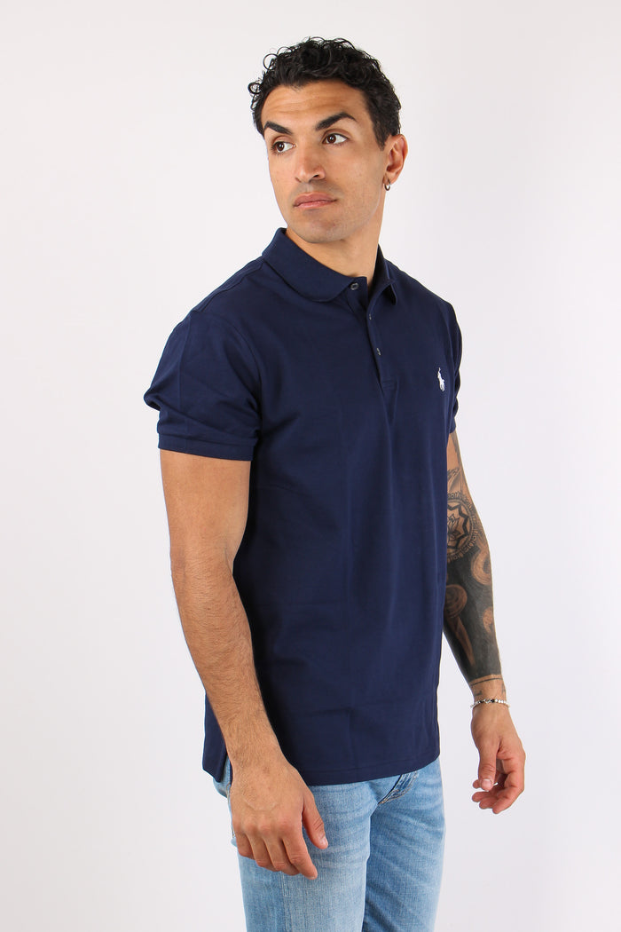 Polo Slim Fit Stretch Refined Navy-3