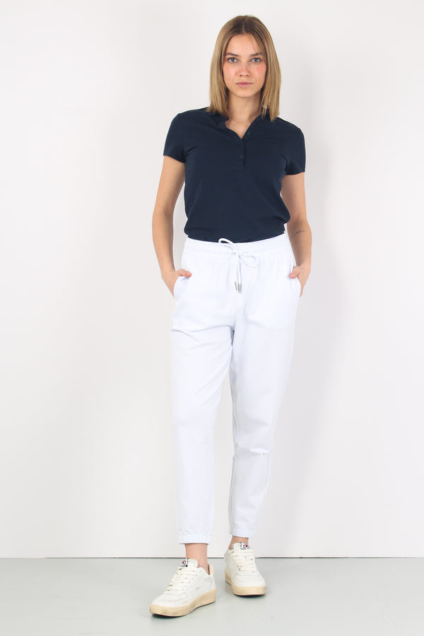 Pantalone Piquet Bianco