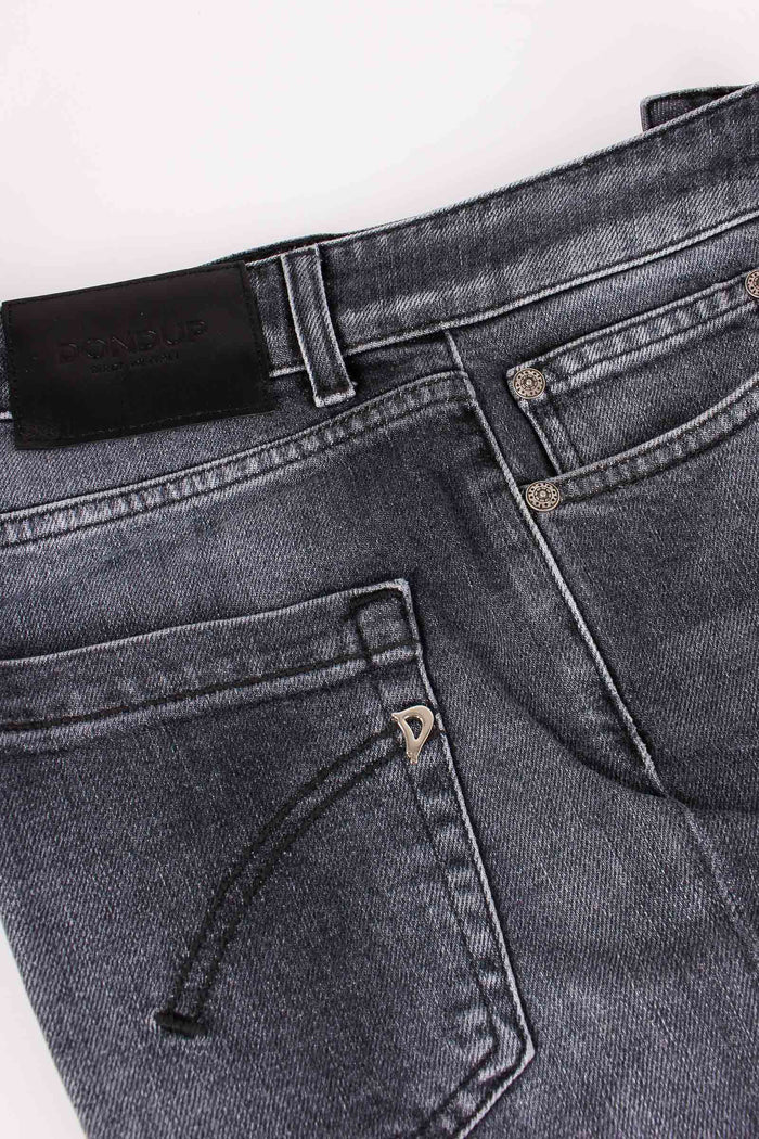 Koons Denim Bottone Fiore Nero-5