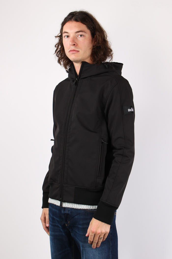 Giubbotto Softshell Zip Noir-5