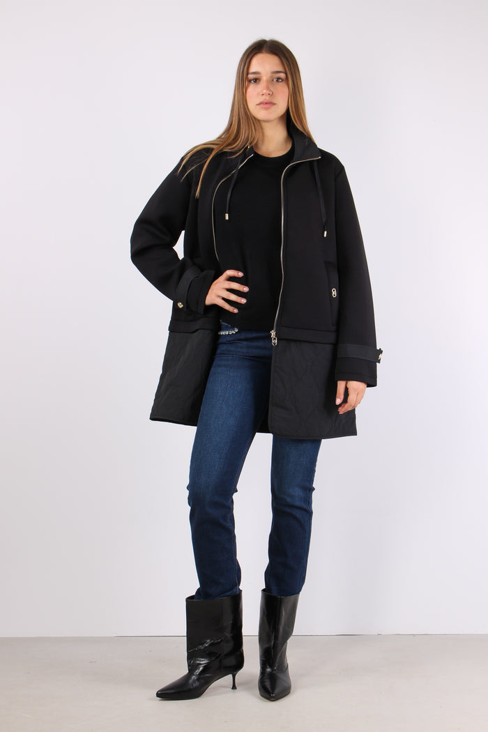 Giubbotto Scuba Nylon Nero-5