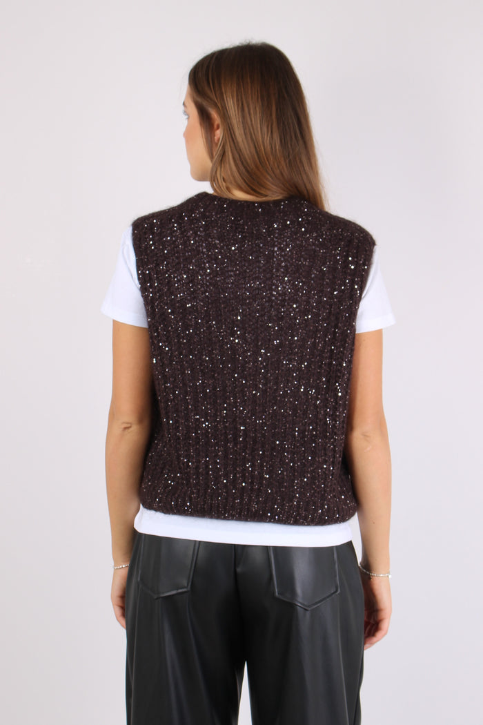Gilet Mohair Paillettes Moro-4