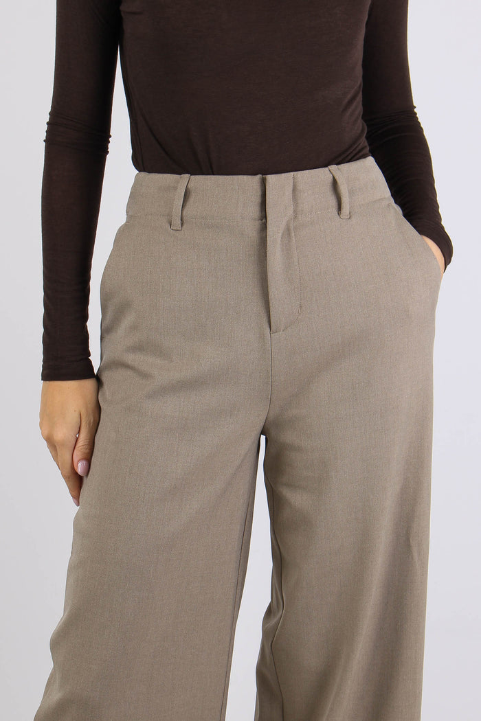 Pantalone Fibbia Laterale Fango-7