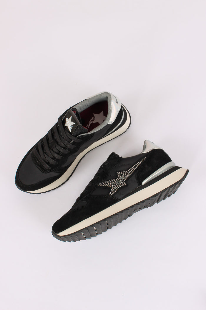 Sneakers Stargirl Strass Logo Nero-2