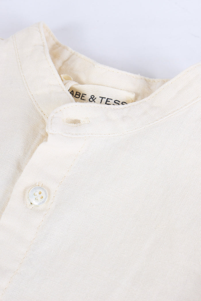 Camicia Coreana Lino Naturale-3