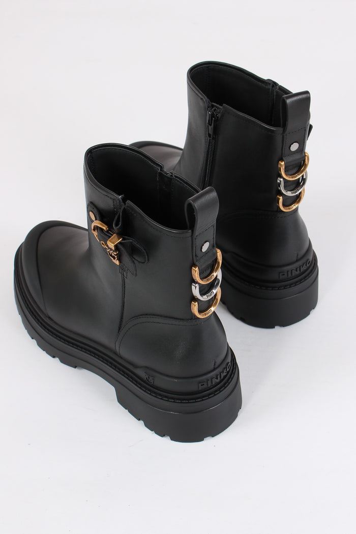 Mia Ankle Boot Calf Leather Fi Black-2