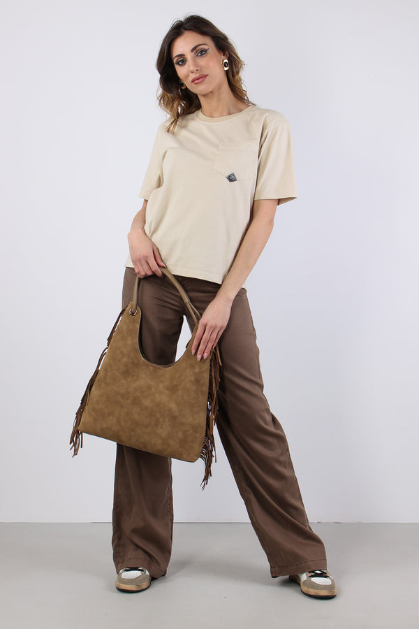 Denim Flare Tencell Brown