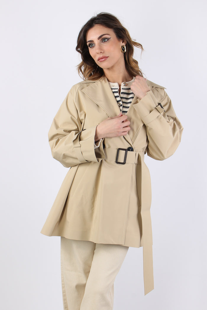 Wkdovatta Trench Medio Beige-4