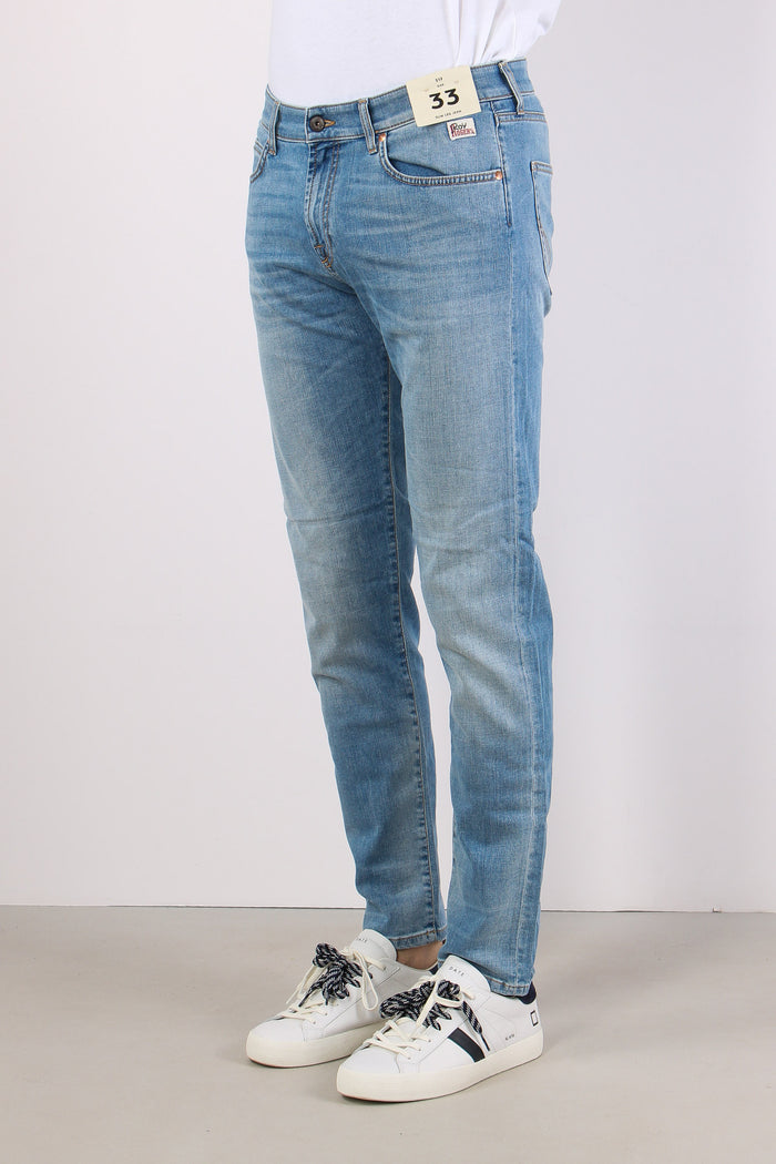 Denim Slim Fit Denim Chiaro-5
