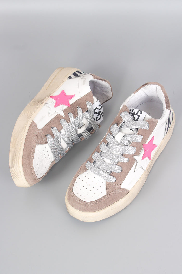 Sneaker New Star Zebra Bianco/fuxia-2