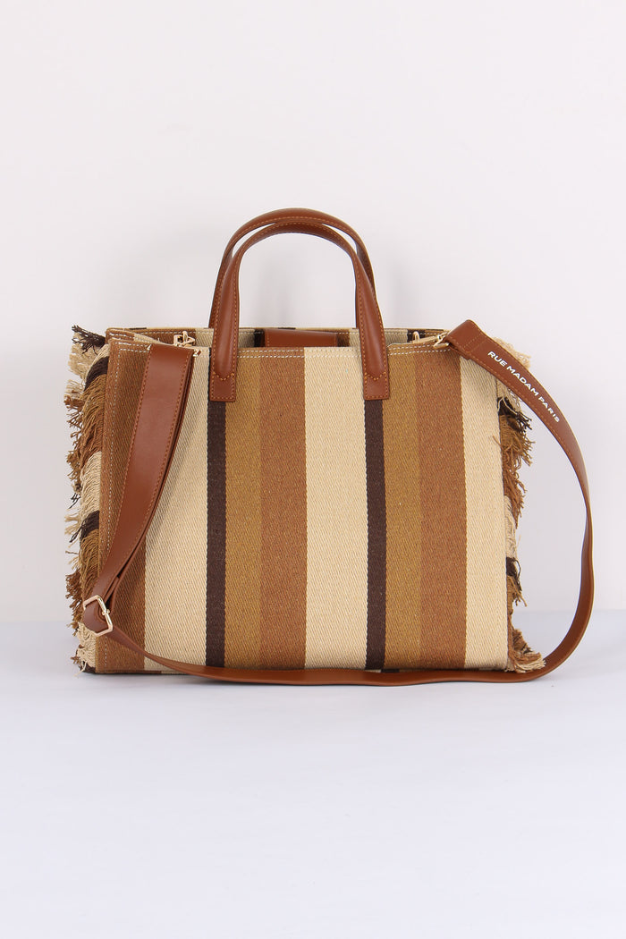 Shopping Strass Stripes Brown-3