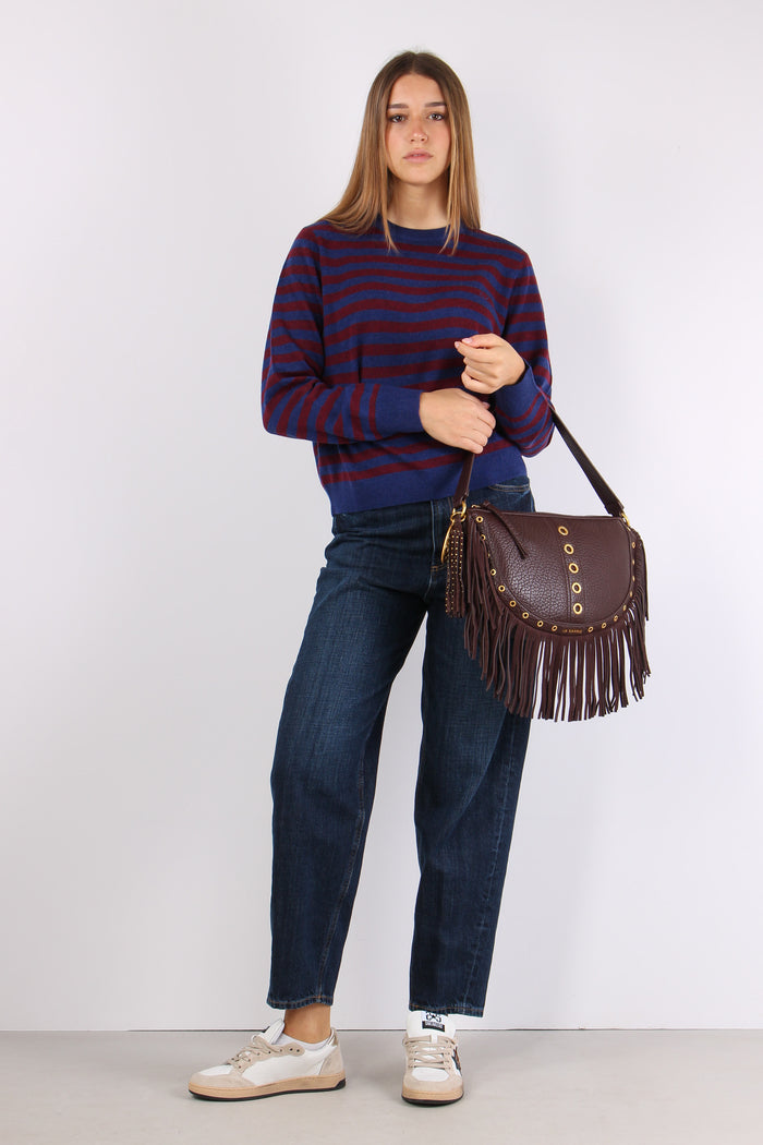 Maglia Girocollo Riga Blue/bordeaux-3