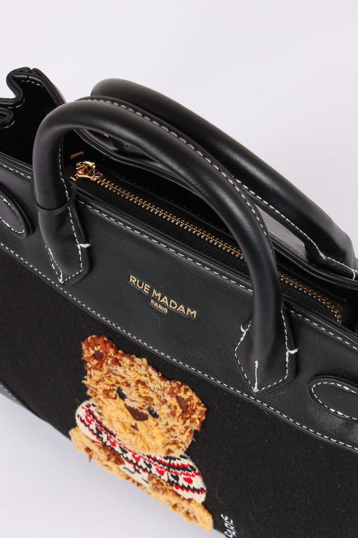 Mini Shopping Orsetto Black-5