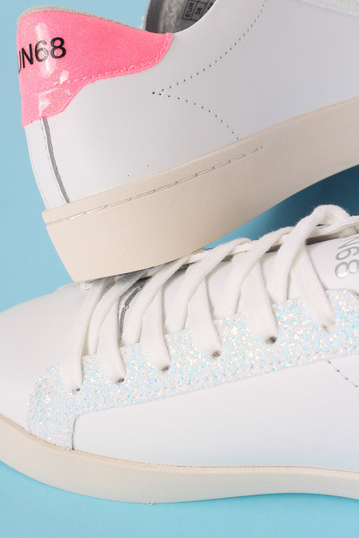 Sneaker Katy Leather Bianco/fuxia-7