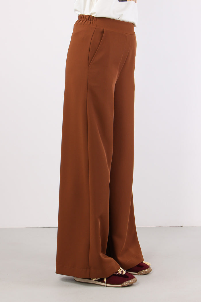 Pantalone Elastico Tessuto Flu Caramello-6