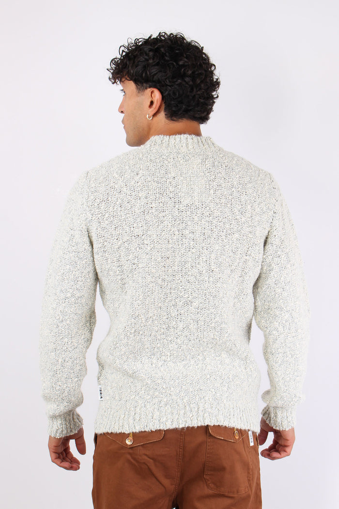 Maglia Girocollo Boucle Panna-5