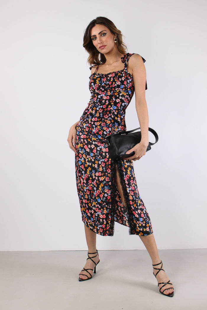 Gonna Spacco Inserto Pizzo Nero-7