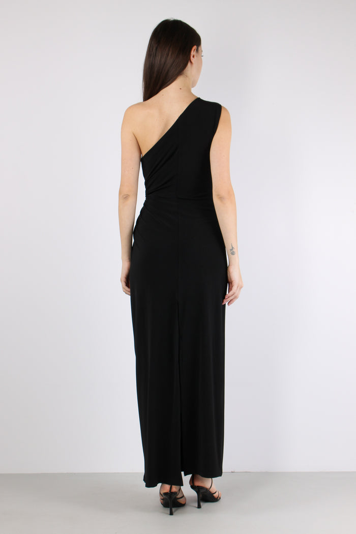 Abito Monospalla Lycra Nero-5