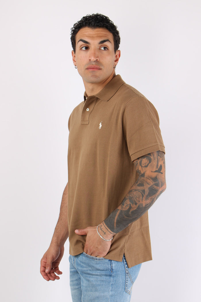Polo Manica Corta Rl Brown-3