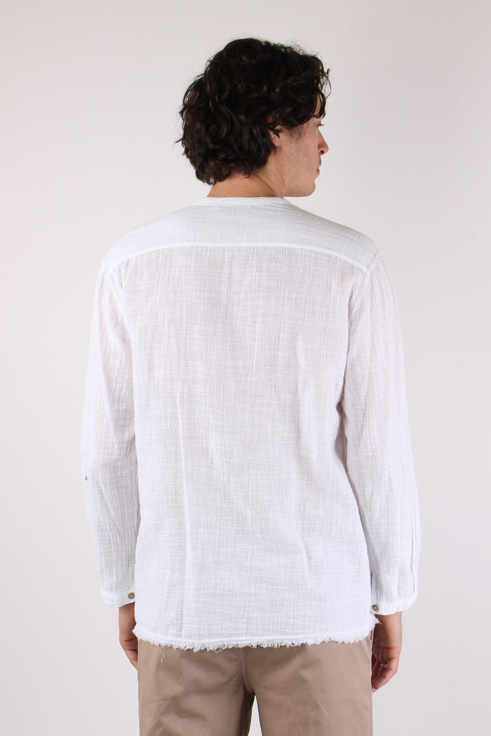 Camicia Serafino Kaftano Bianco-5