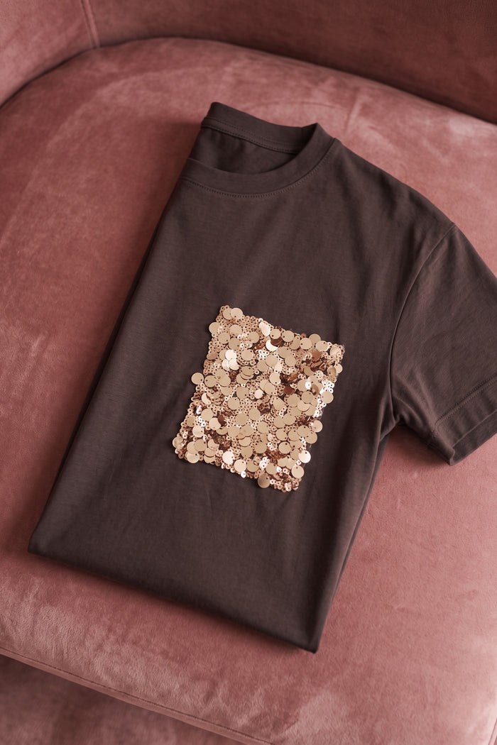 T-shirt Taschino Paillettes Moro