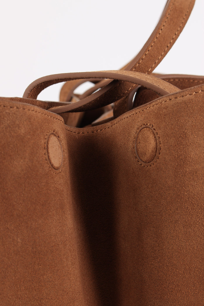 Borsa A Tracolla Suede Cognac-10