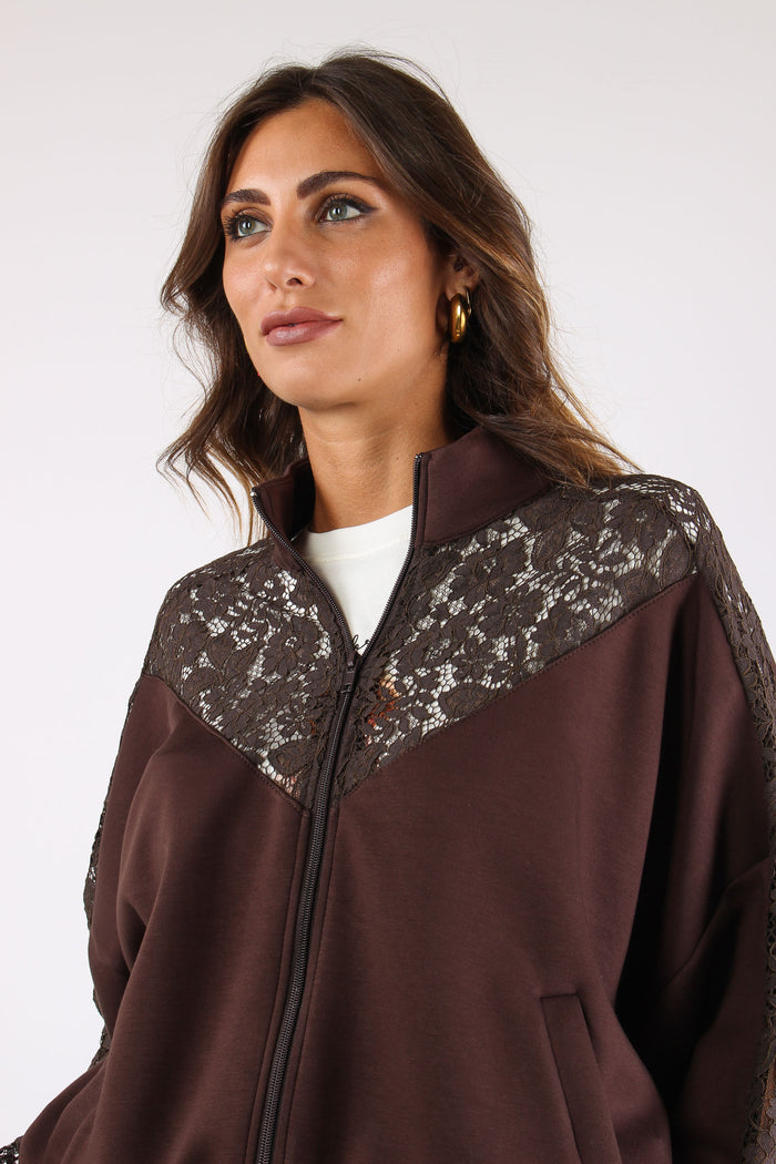Felpa Modal Inserto Pizzo Moro-8