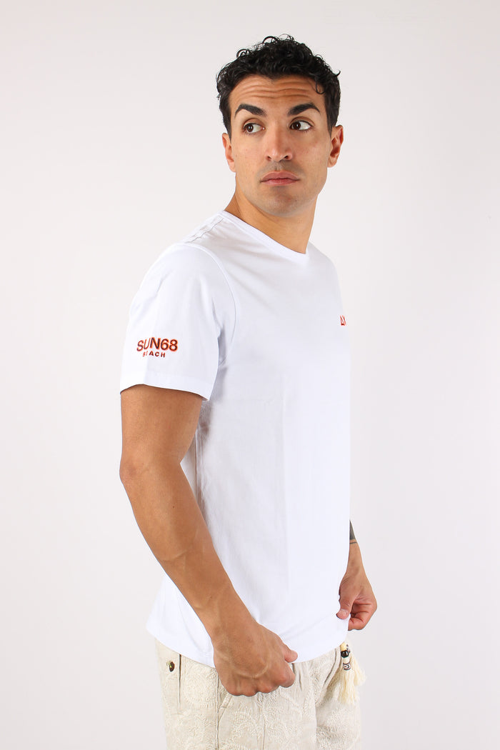 T-shirt Logo Fluo Bianco-6