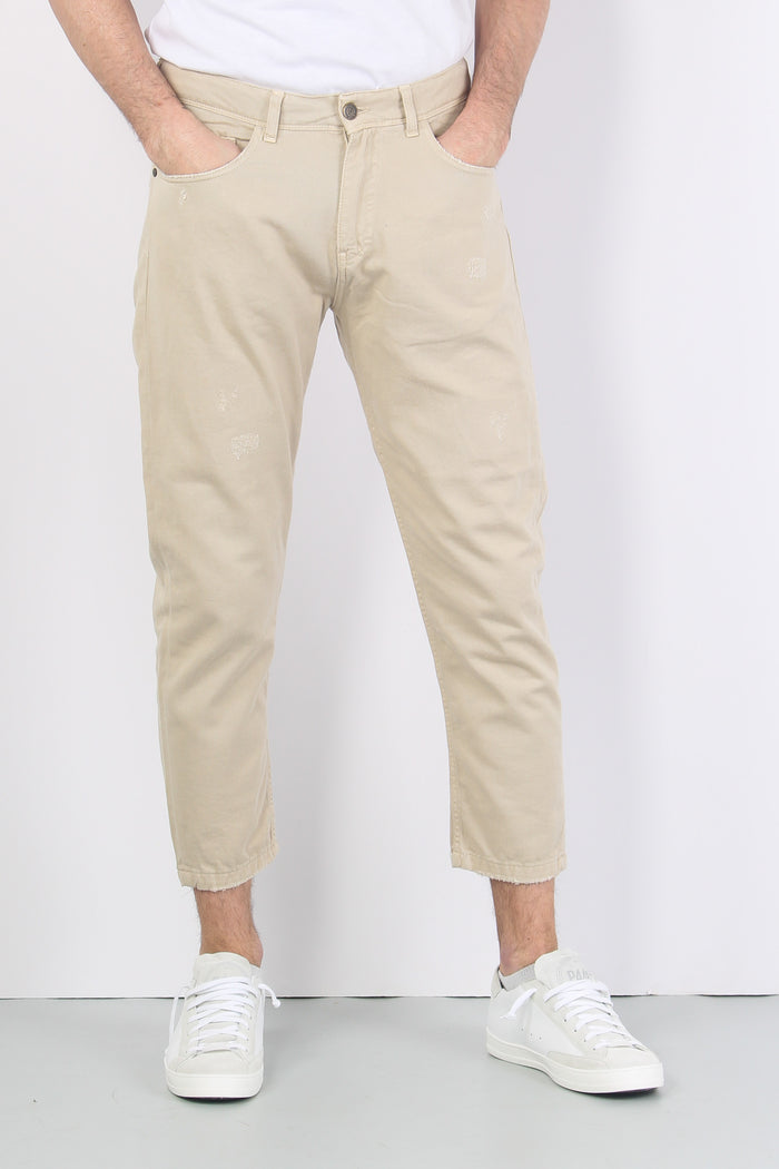 Pantalone Cropped Sabbia-3