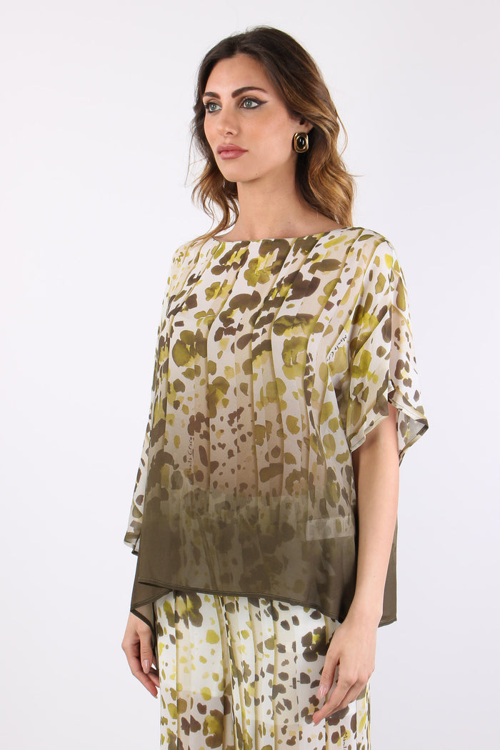 Blusa Pieghe Fantasia Edera-6