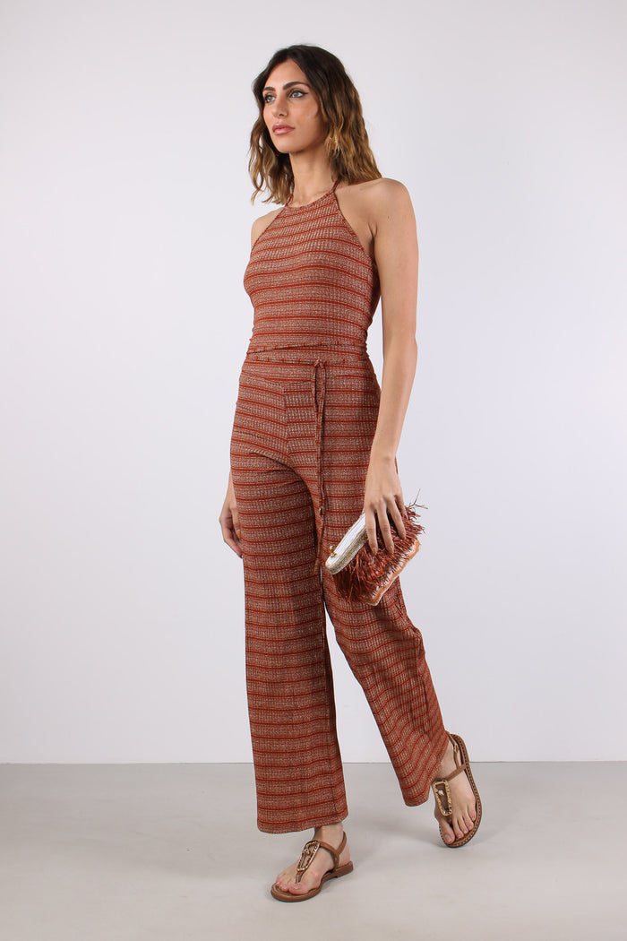 Tuta Lurex Riga Ruggine-5