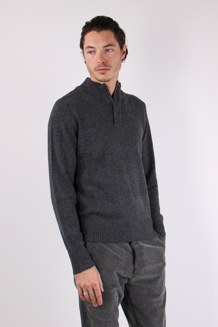 Collo Alto  Cotone Dark Grey-6