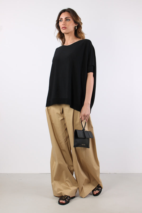 Maglia Cropped M/m Nero-2