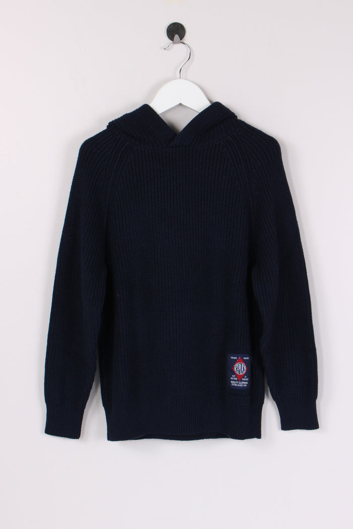 Pullover Coste Cappuccio Blu
