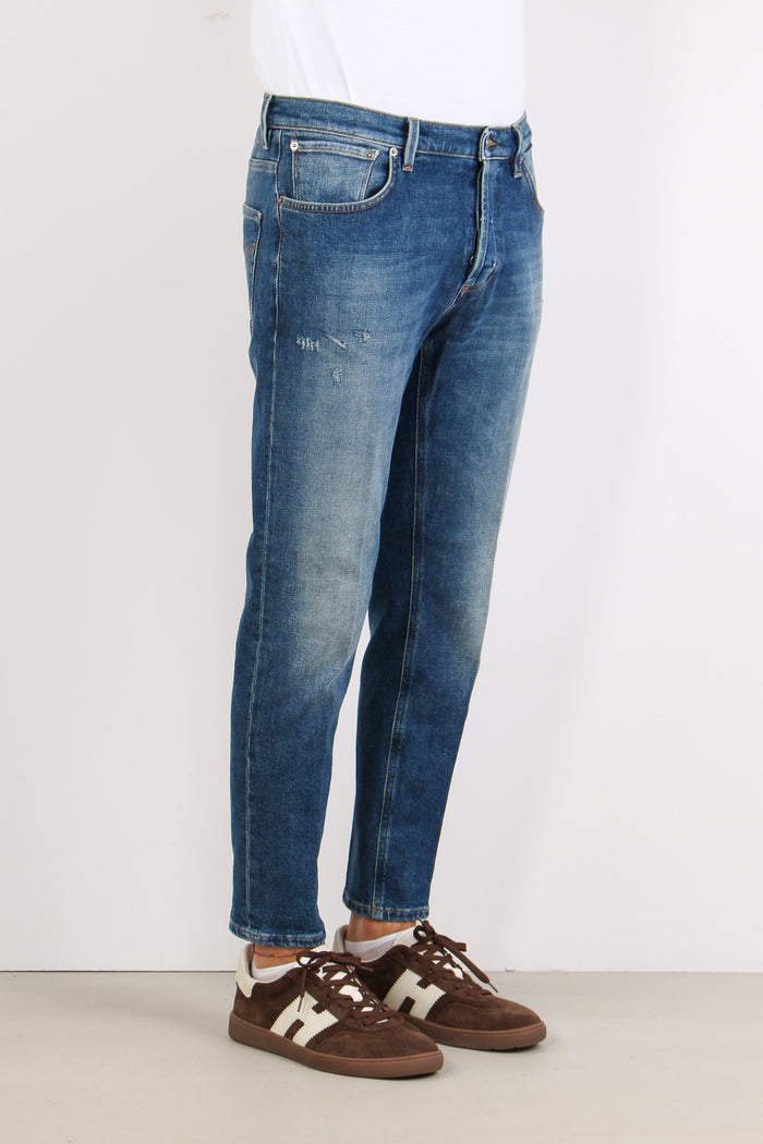 Brighton Denim Carrot Rotture Denim Medio-6