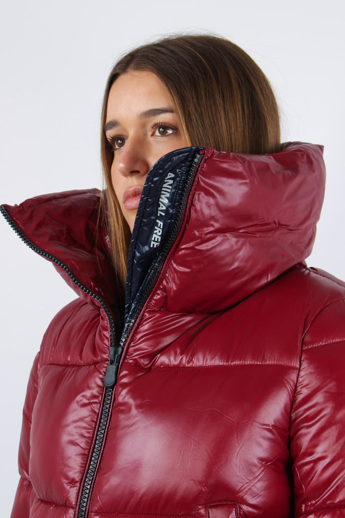 Isla Piumino Collo In Piedi Wine Red-8