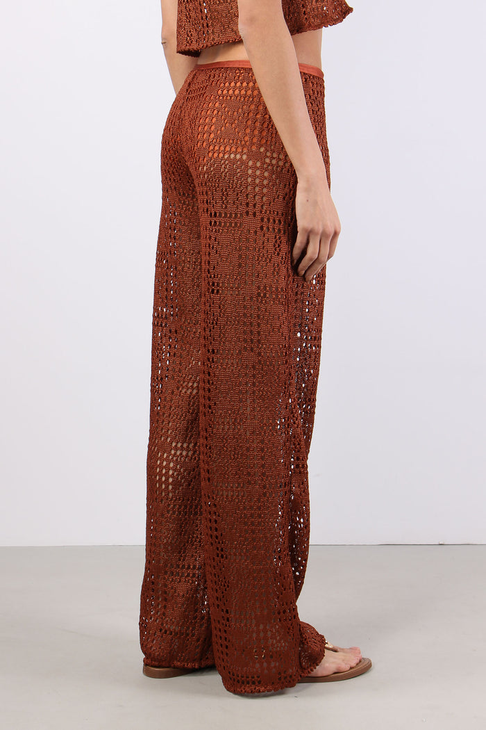 Pantalone Crochet Bronzo-5