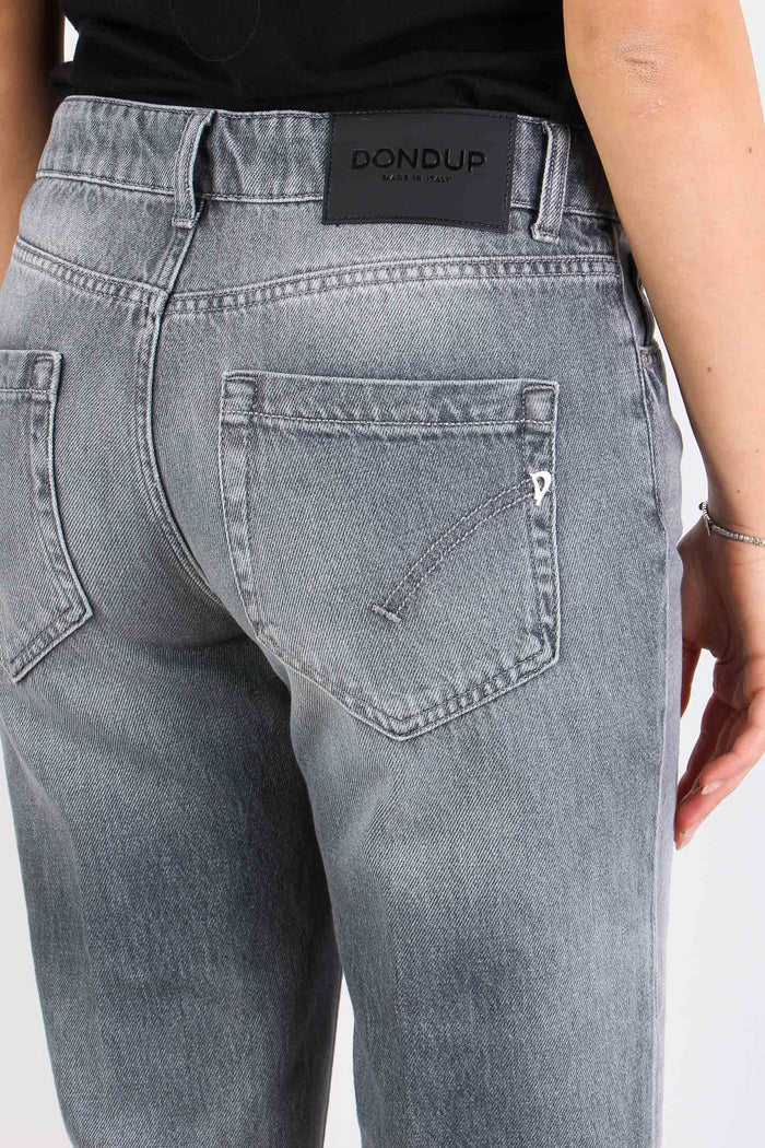 Koons Denim Risvolto  Bottone Grigio-9