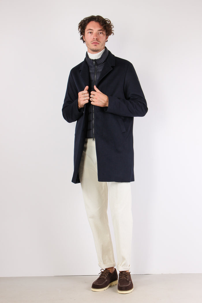 Cappotto Interno Piuma Blu Prussia-7