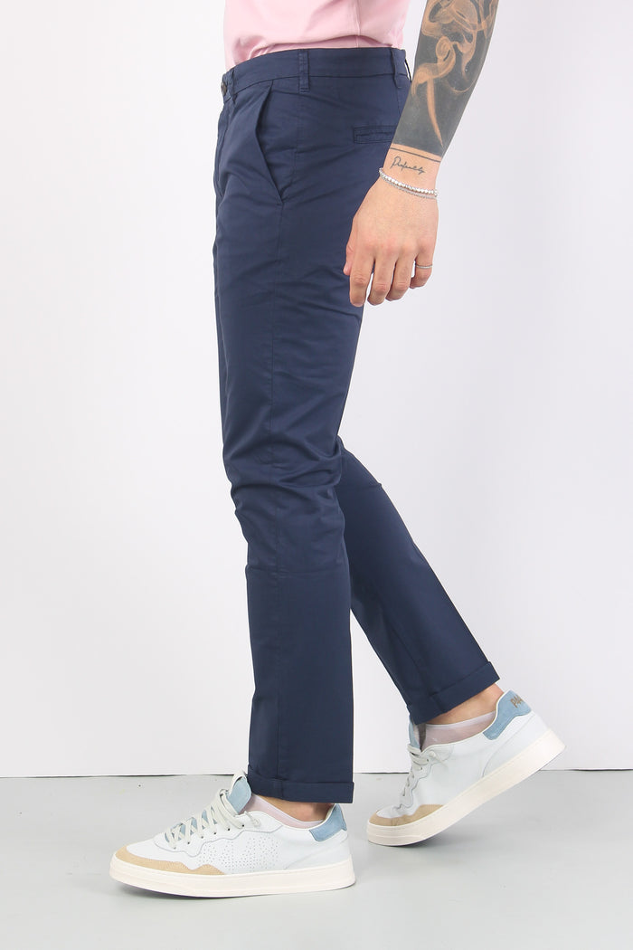 Pantalone Chino Leggero Blu-5