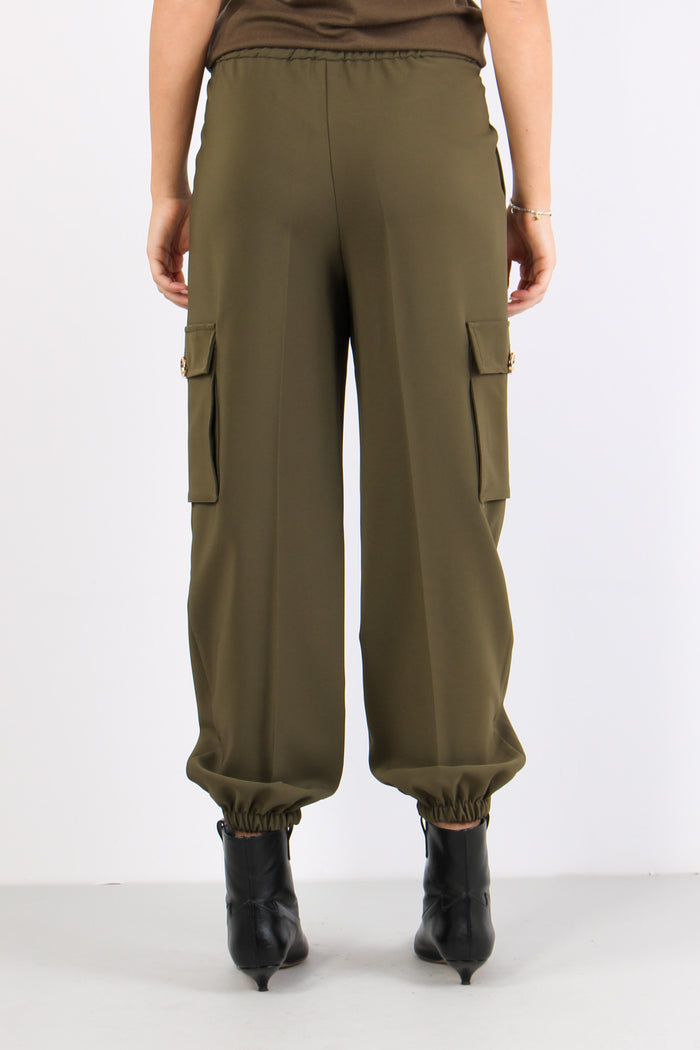 Teclana Pantalone Cargo Tessut Beech-4