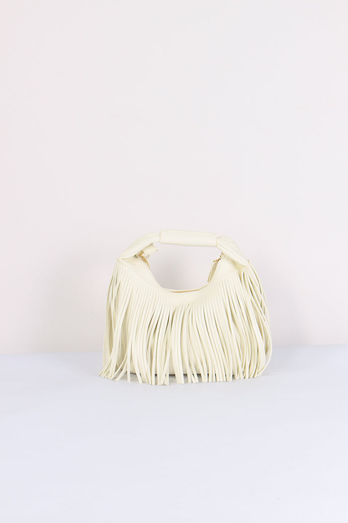 Sacca Mini Frange Off White-3