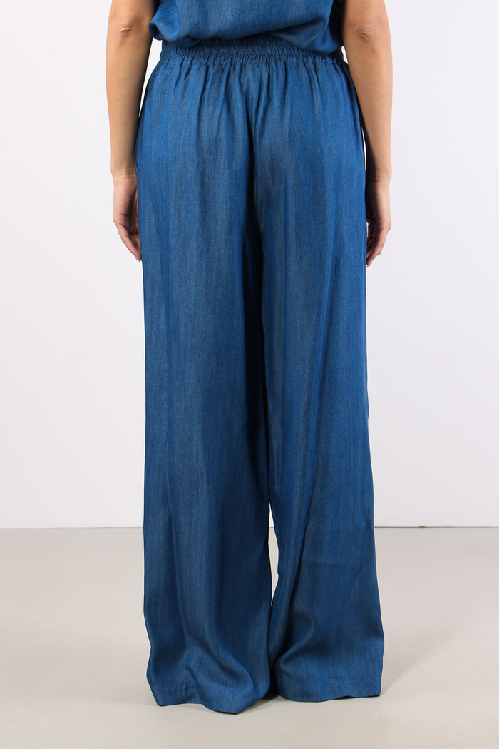Pantalone Palazzo Chambry Denim-4