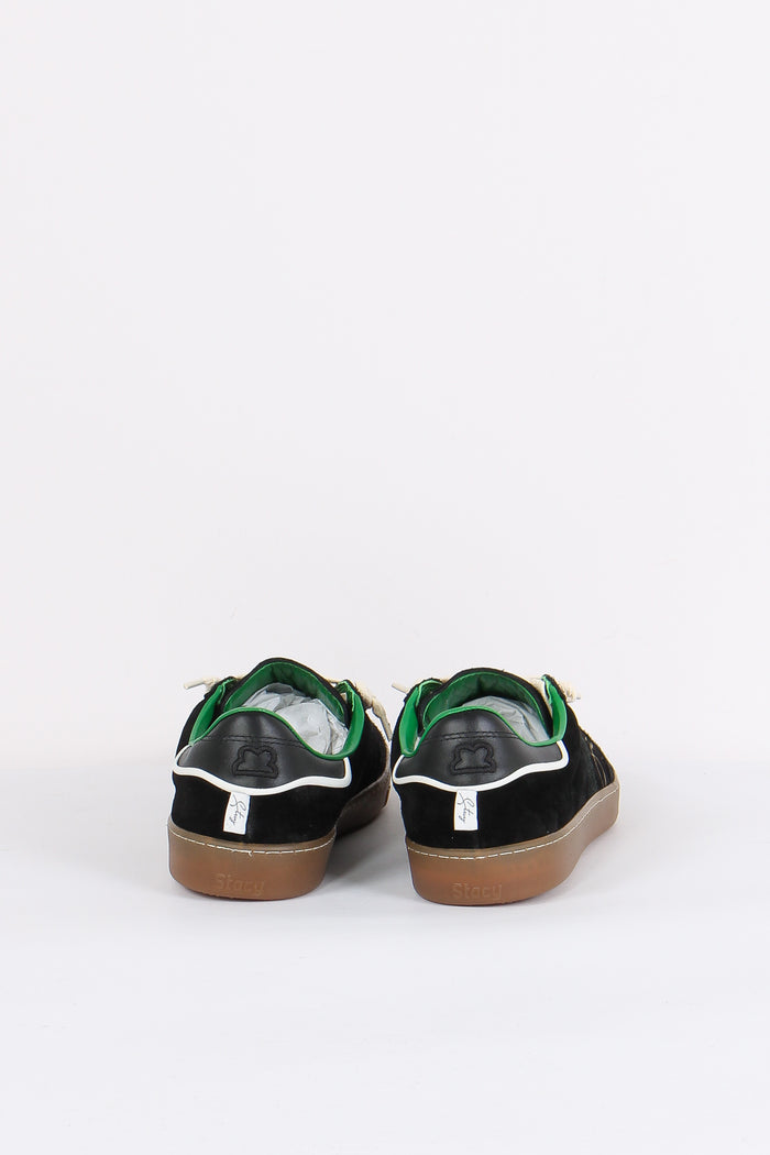 Sneakers Bicolor Camoscio Black/green-3