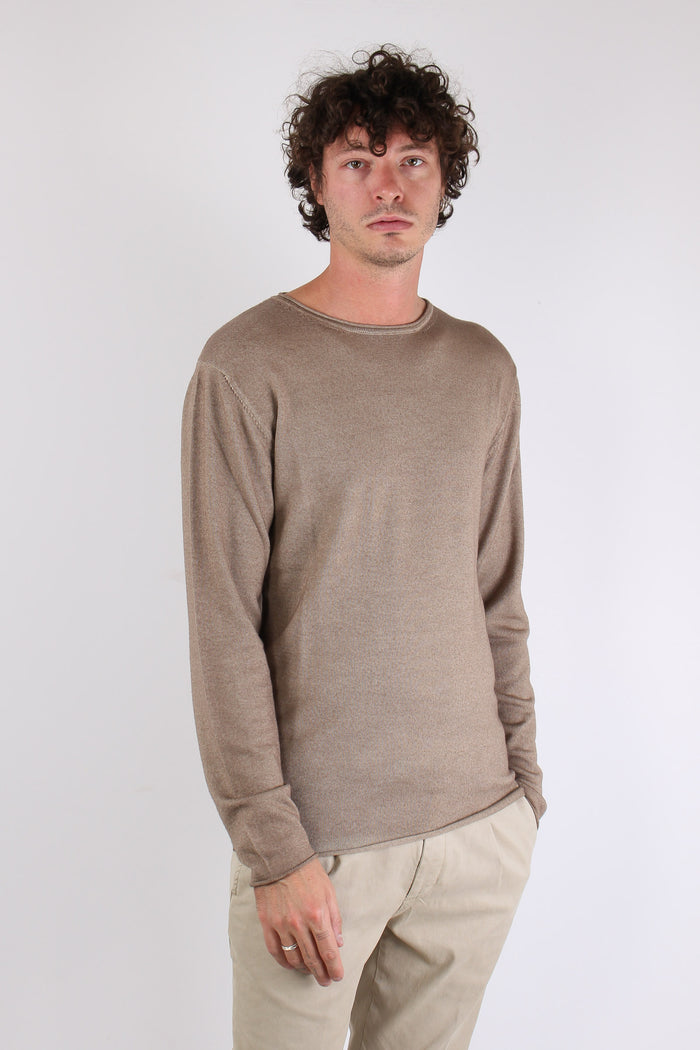 Maglia Girocollo Rullino Vintage Sabbia-5