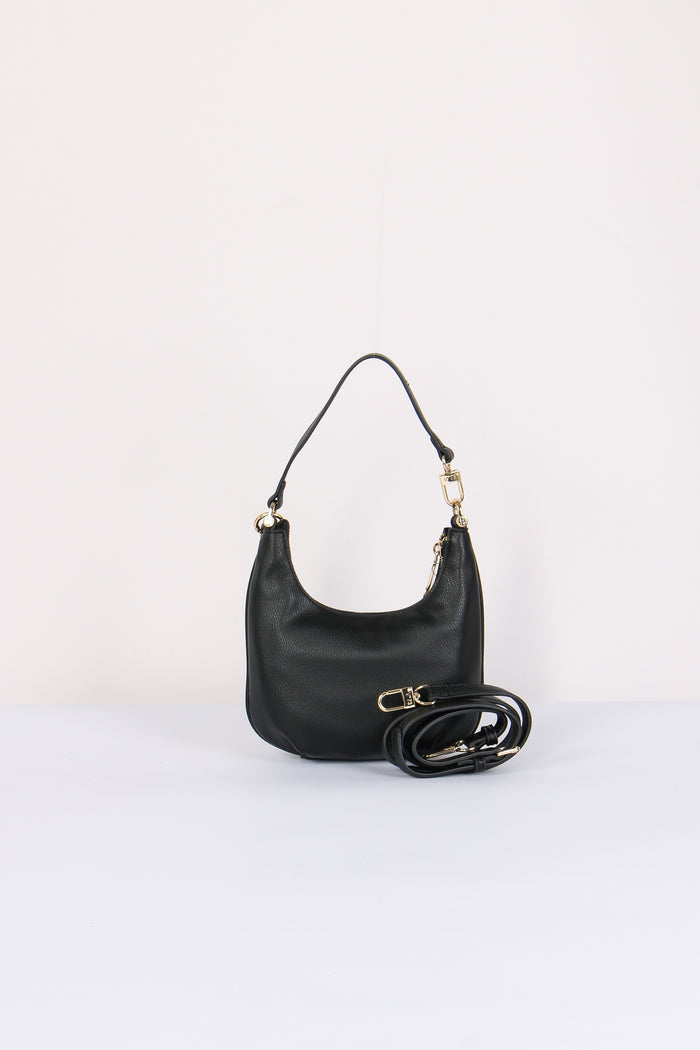 Amber Mezzaluna Small Ciondolo Oro Nero-3