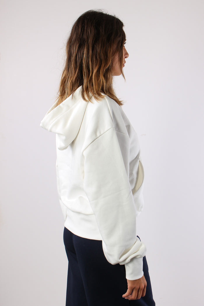 Felpa Cappuccio Logo Off White-6