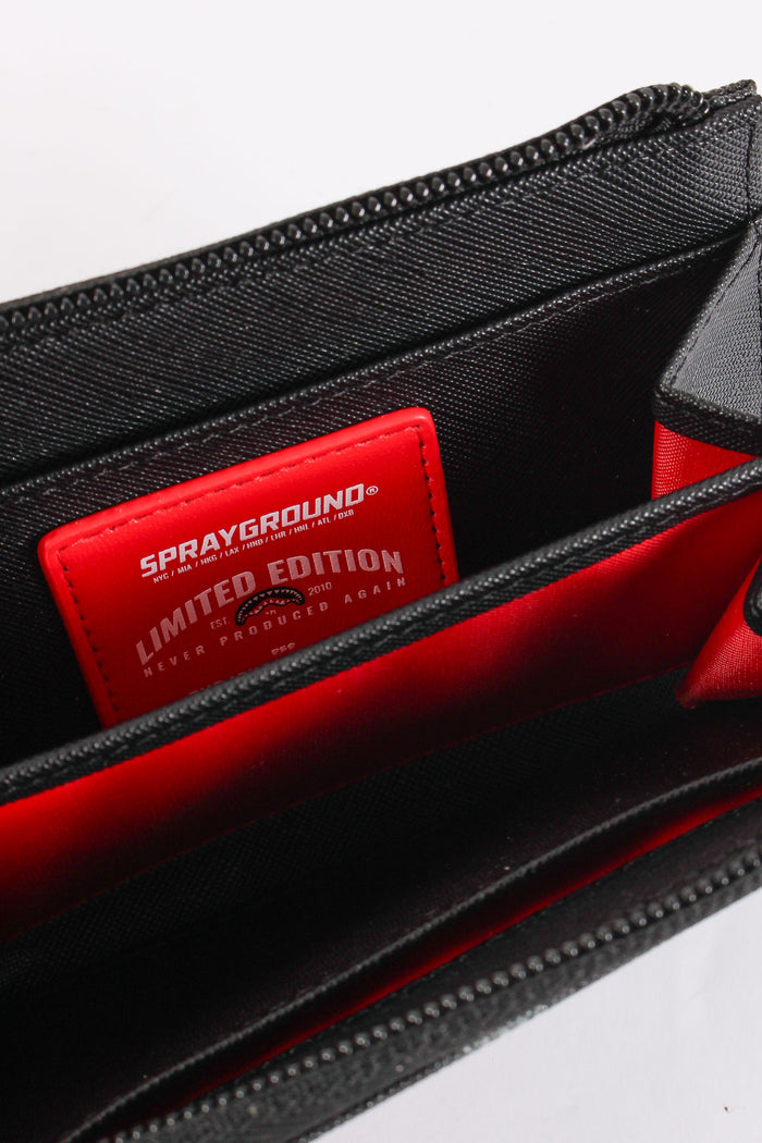 Wallet Shark In Paris Check Nero-5