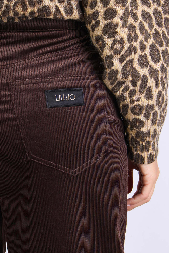 Pantalone Palazzo Velluto Cioccolato-7